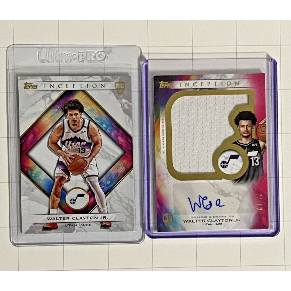 Walter Clayton Jr Rookie Jumbo Relic Auto /99 - 2026 Topps Inception Basketball